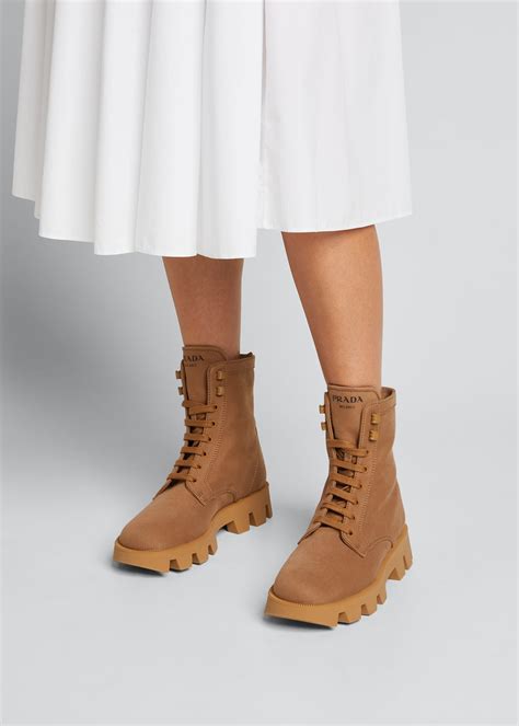 prada knee high boot|prada lug sole combat boot.